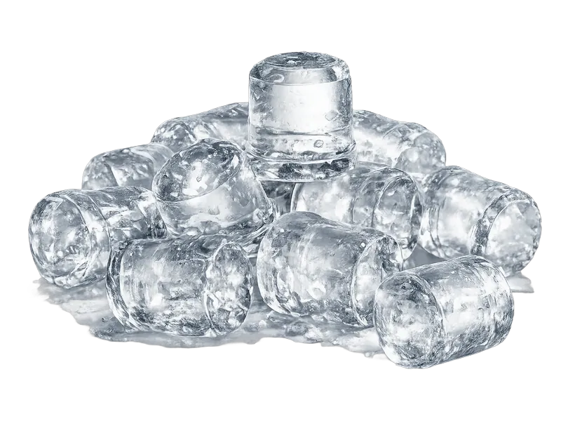 Gourmet ice produced by KAISON gourmet ice machines