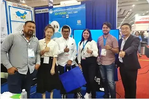 KAISON booth at the Canton Fair — buyer meetings