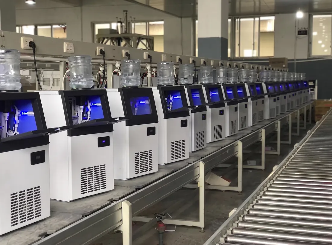 KAISON quality inspection line running finished commercial ice machines