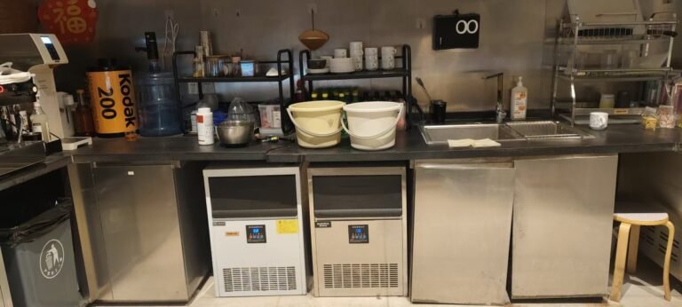Commercial ice machines in daily use at a customer site