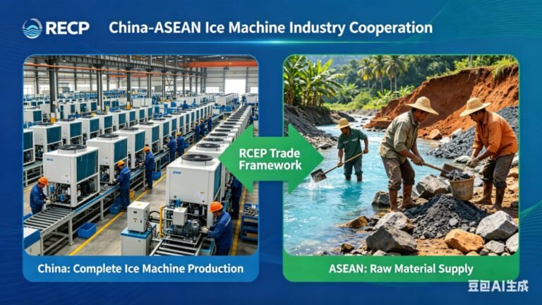 Commercial ice machines prepared for global export