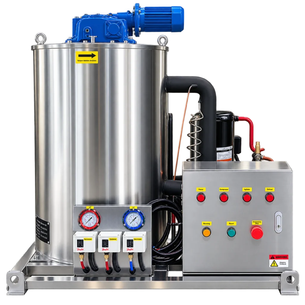 3000kg Commercial Flake Ice Machine KP-3T